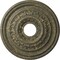 Ekena Millwork Orleans Medallion (Canopies up to 4 5/8"), 17 5/8"OD X 3 5/8"ID X 1 7/8"P, Witch Hazel Crackle CM17OLWHC - alternate 1